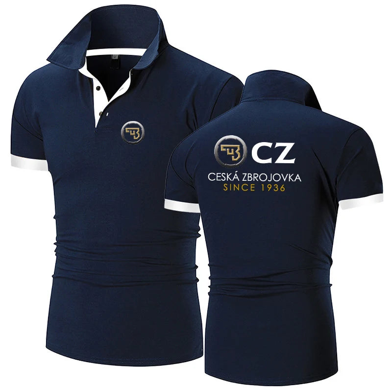 Men Cotton Casual Polo Shirt