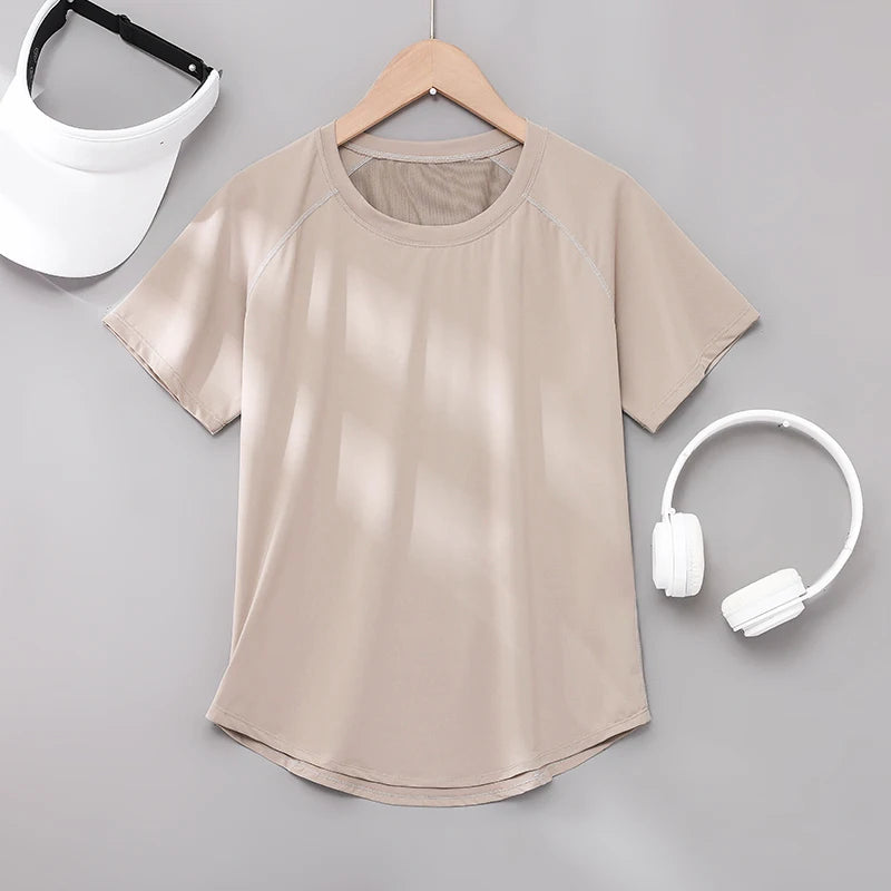 Women Quick Dry Short Sleeve Yoga T Shirt