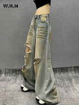 Ripped Retro Y2K High Waist Jeans