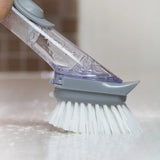 2-in-1 Kitchen Cleaning Brush with Sponge Dispenser