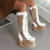 Platform Fur Boots