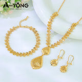 Dubai 21K Gold Plated Bridal Jewelry Set