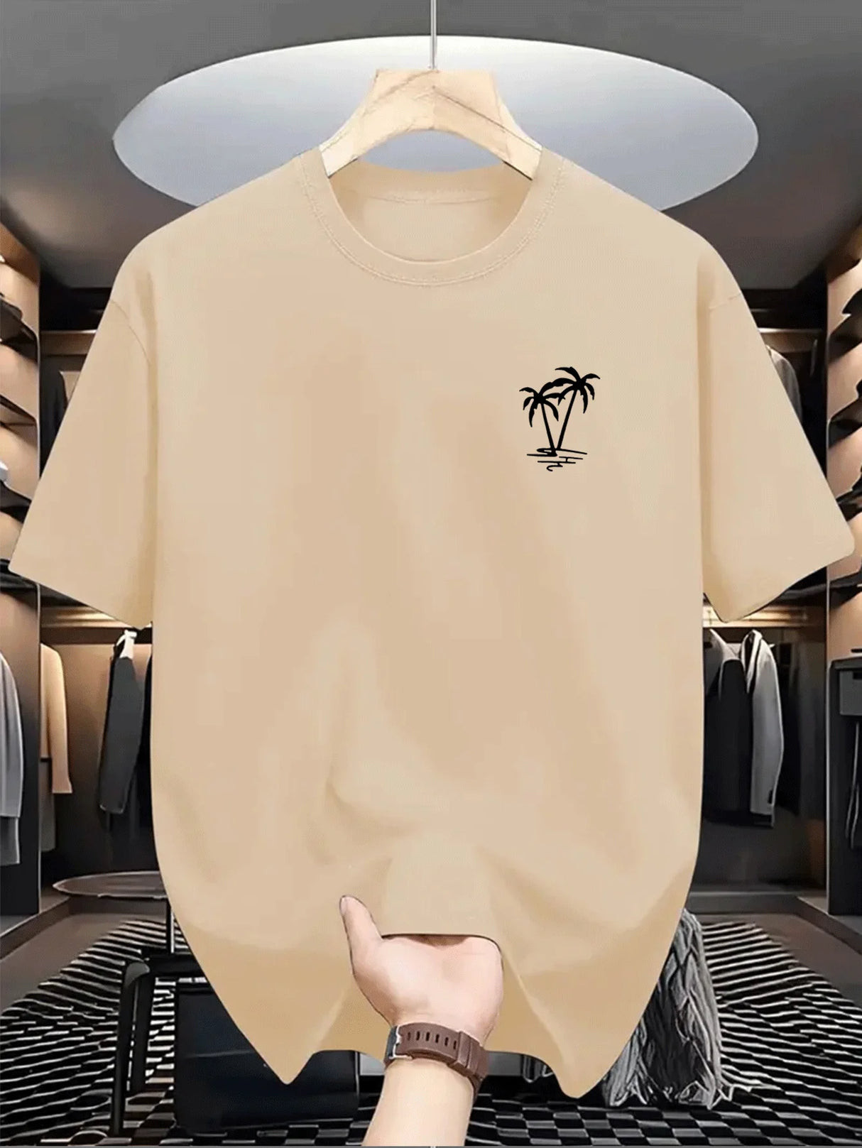 Men Coconut Print T-Shirt