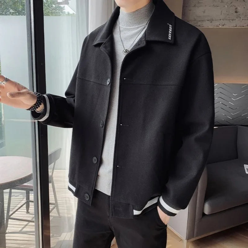 Men’s Slim Fit Wool Blend Jacket