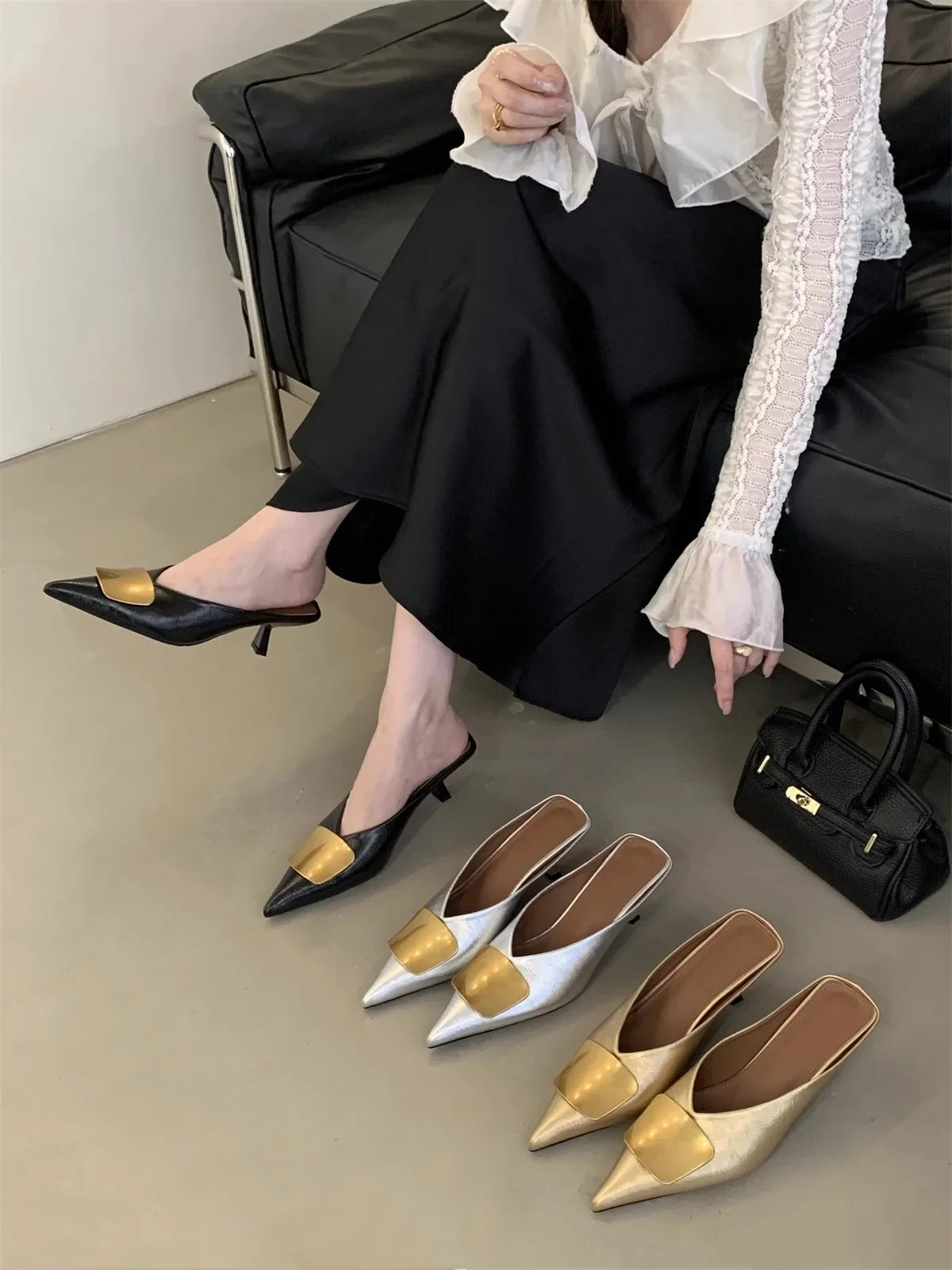 Women’s Luxury Heeled Mules