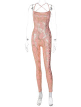 Shimmara™ – Cross Back Summer Jumpsuit (Shimmer, Airy & Night-Out Ready)