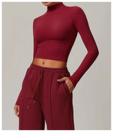 Women's Long Sleeve Yoga Shirt – Outdoor Running Fitness Top