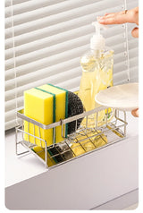 Stainless Steel Sink Storage Rack – Kitchen Sponge Organizer