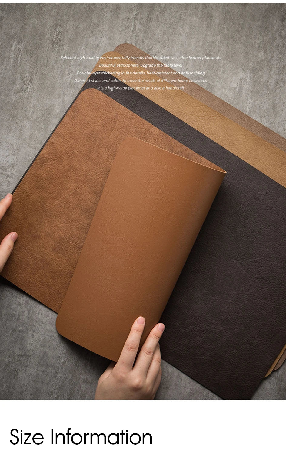 Leather Placemats Set