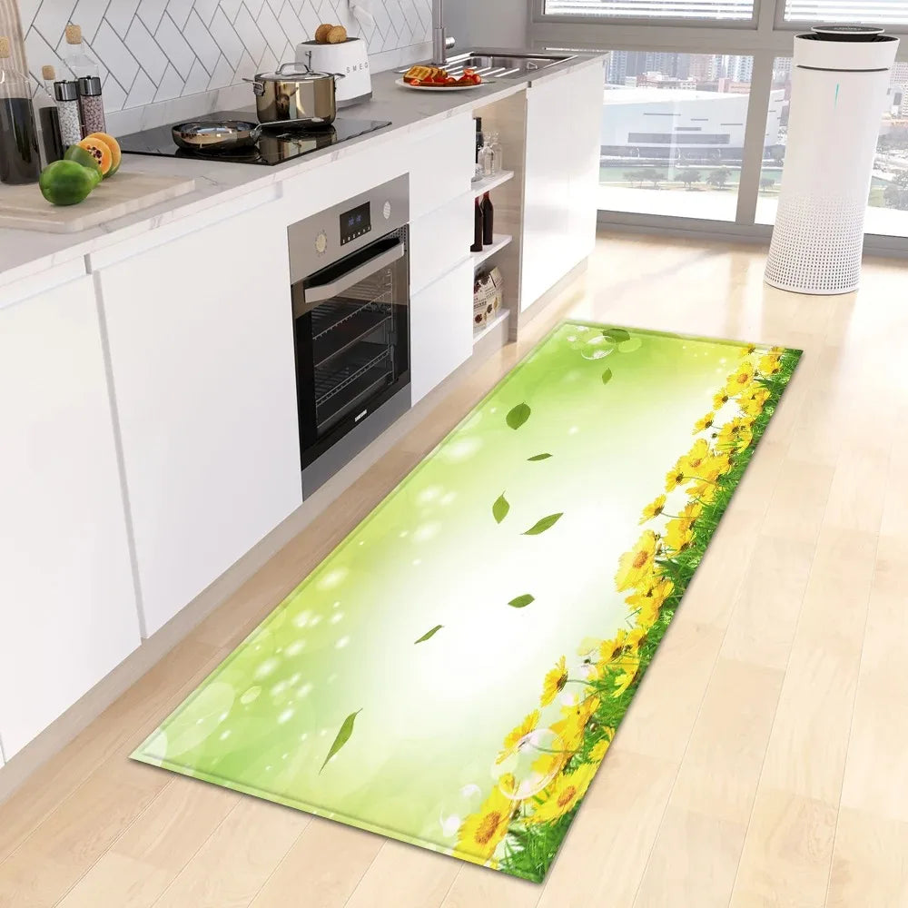 Fresh Flower Floor Mat