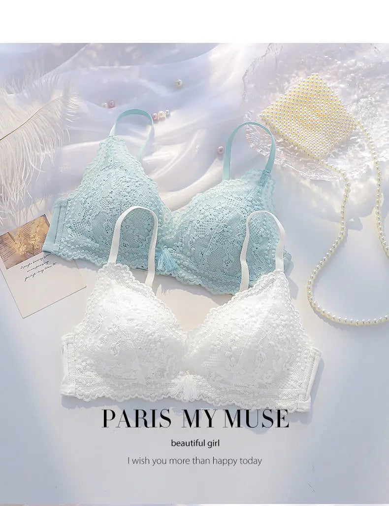 Women Vintage Lift Bra Set