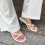 Women’s High Heel Clip Toe Slide Sandals