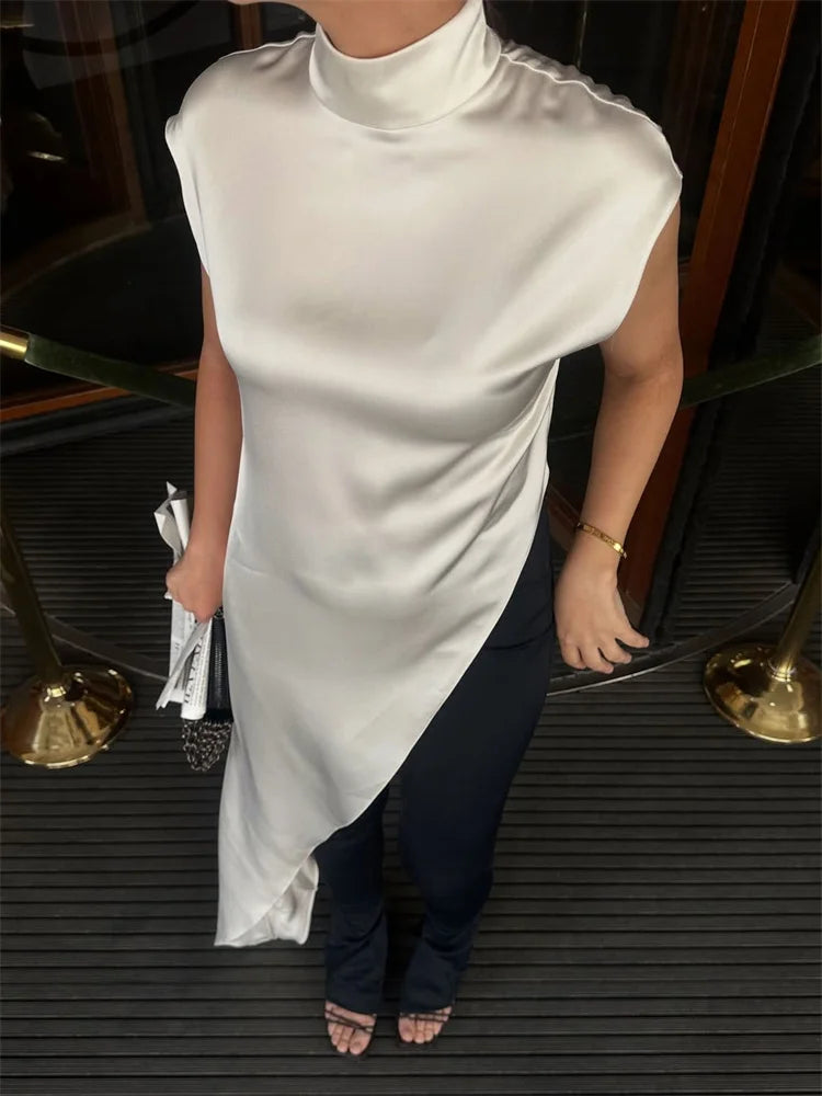 Midnight Luxe Satin Maxi Dress