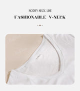 Women 3D Print V-Neck Tee