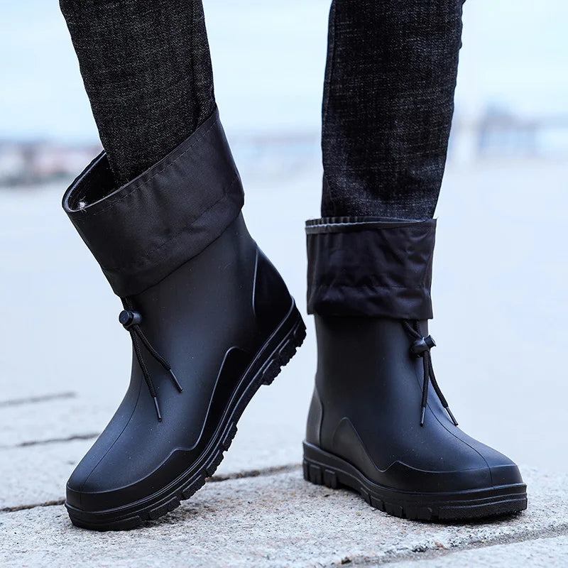Men’s Medium Closed Anti-Slip Rain Boots