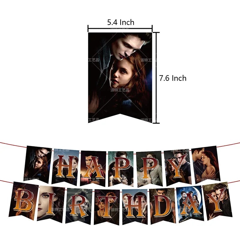 Twilight Theme Birthday Decoration Set