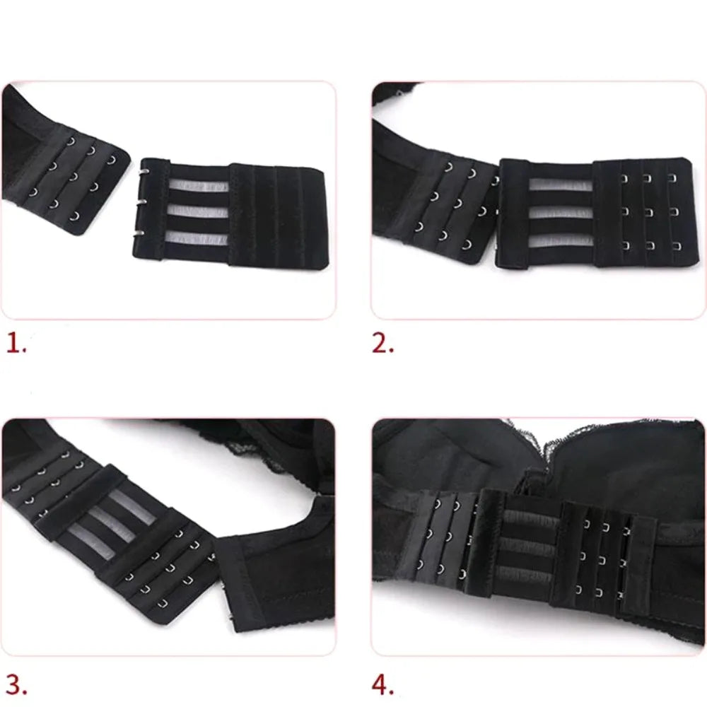 Women 3-Buckle Bra Strap