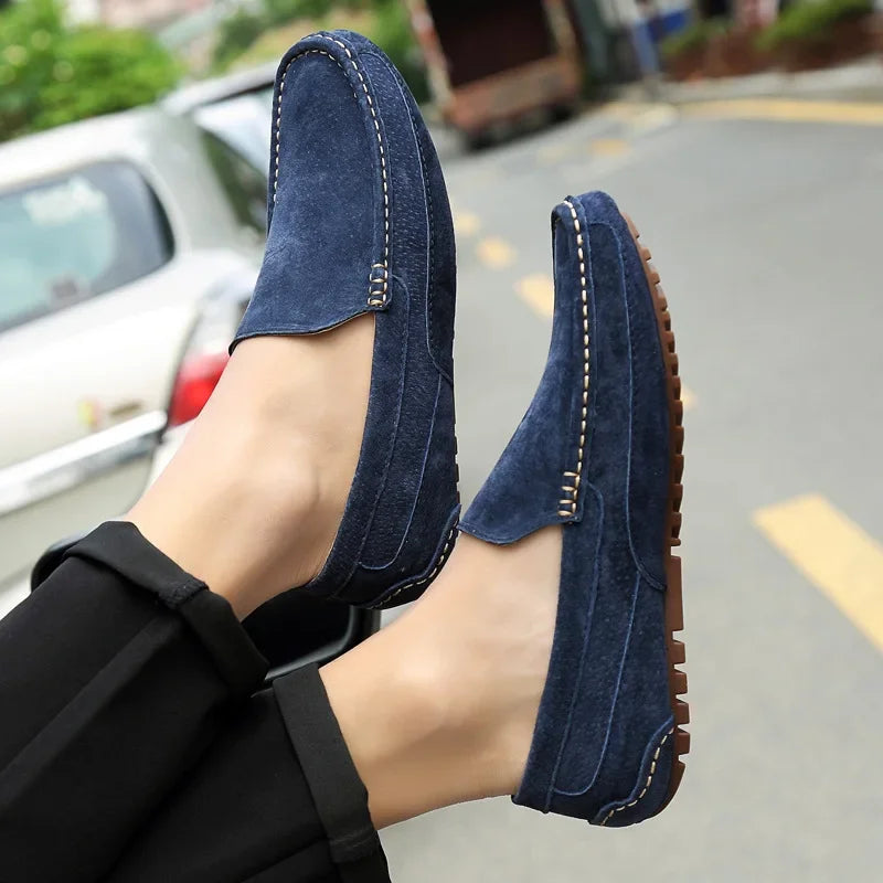 Men’s 2025 Luxury Suede Boat Loafers
