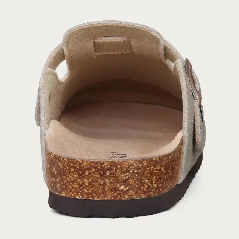 Men Suede Cork Mules