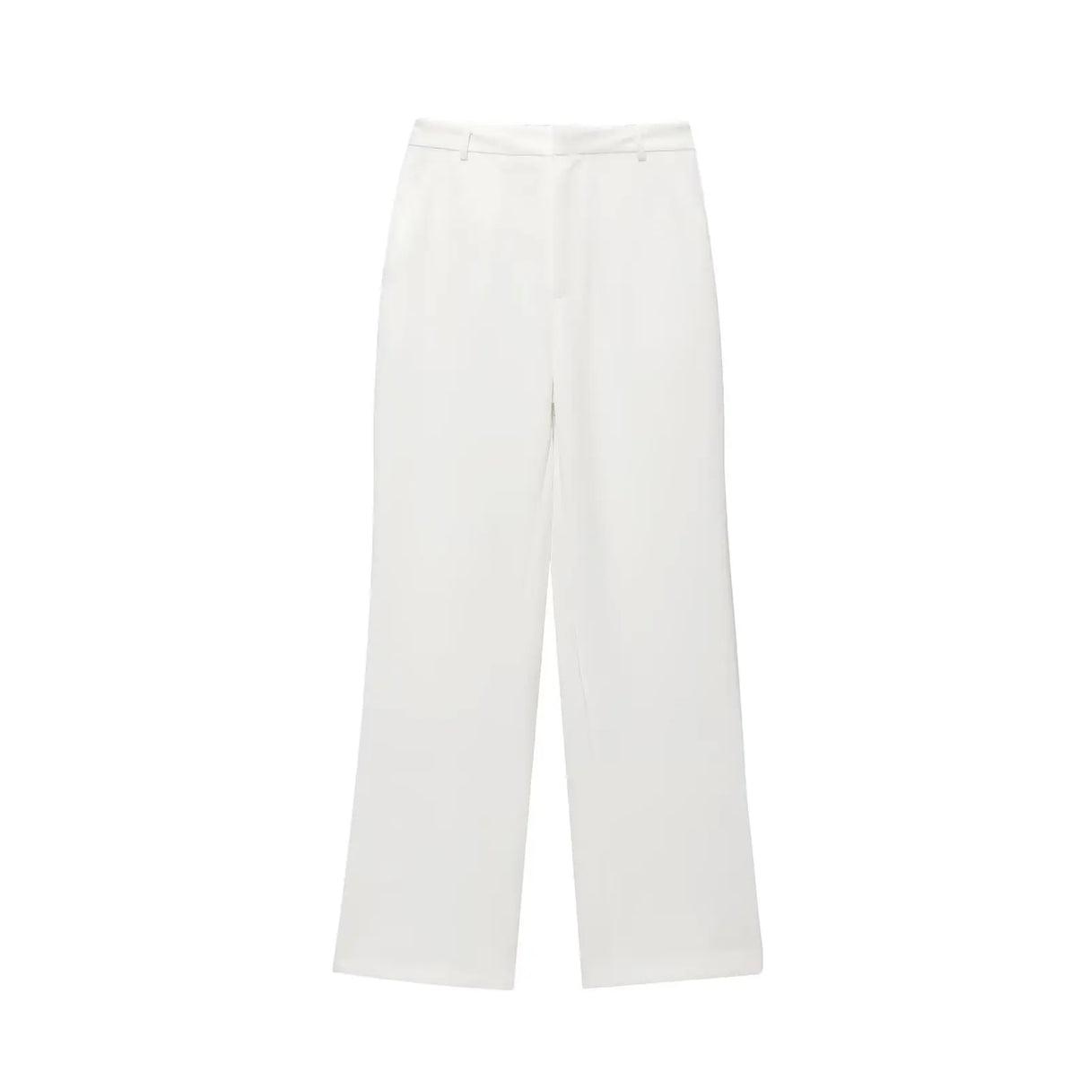 Lapel Zip Wide Leg Pant Set