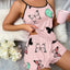 Women's Butterfly Print Pajama Set