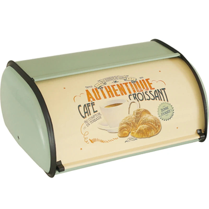 Metal Bread Box with Lid