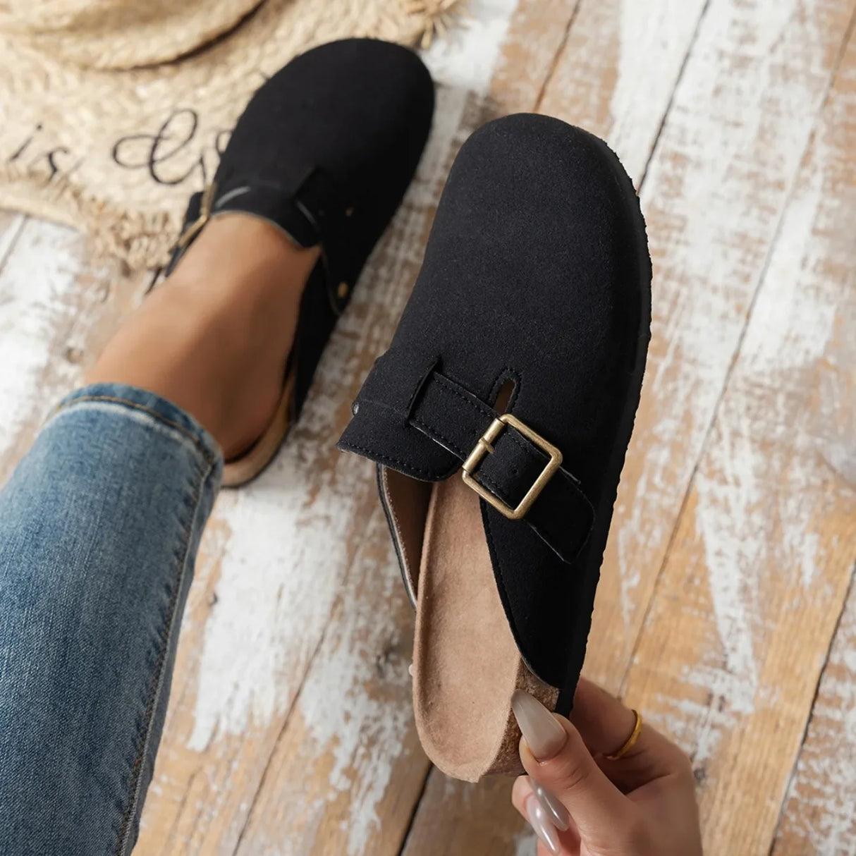 Women Mid Calf Boots Low Heel Snow Boots