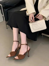 Women’s Pointed Toe Stiletto Slingback Pumps