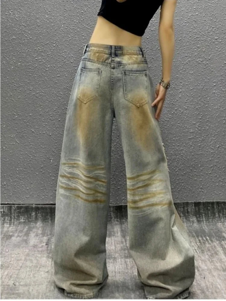 Ripped Retro Y2K High Waist Jeans