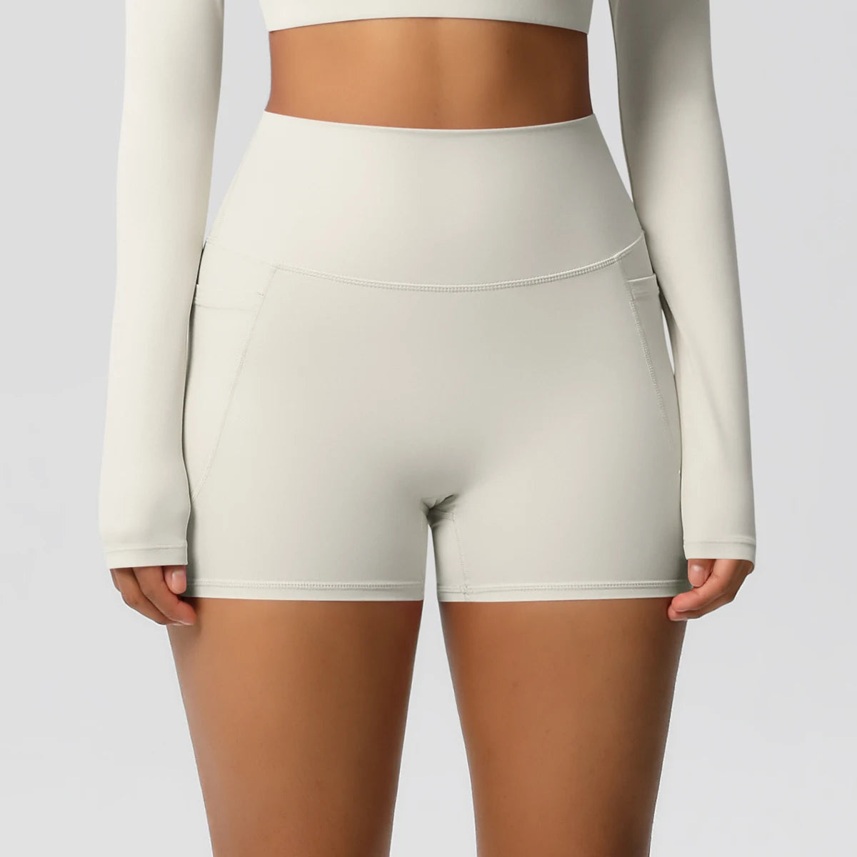 Women's Pocketed Fitness Yoga Shorts