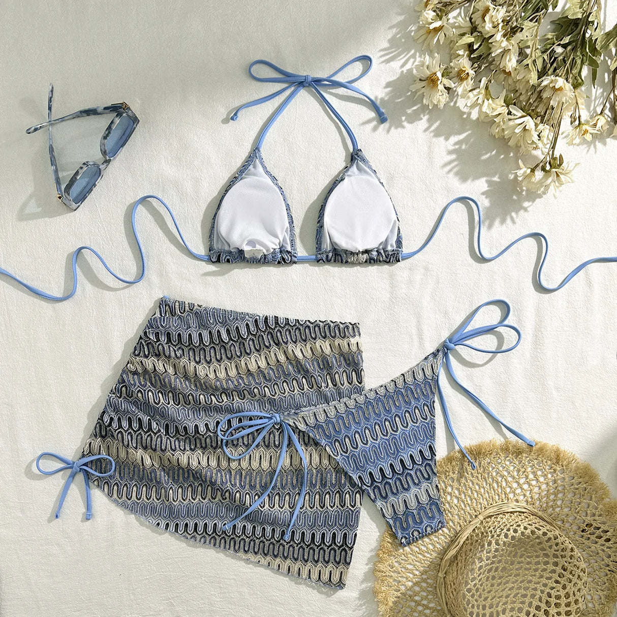 3PCS Brazilian Bikini Set