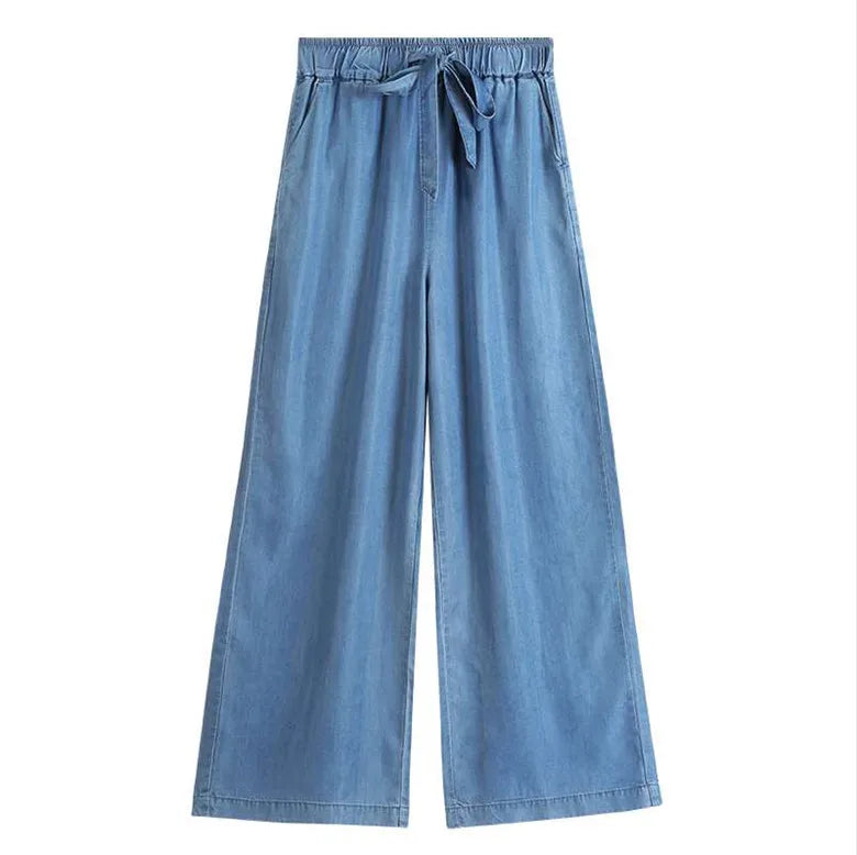 Women Vintage Wide Leg High Waist Jeans