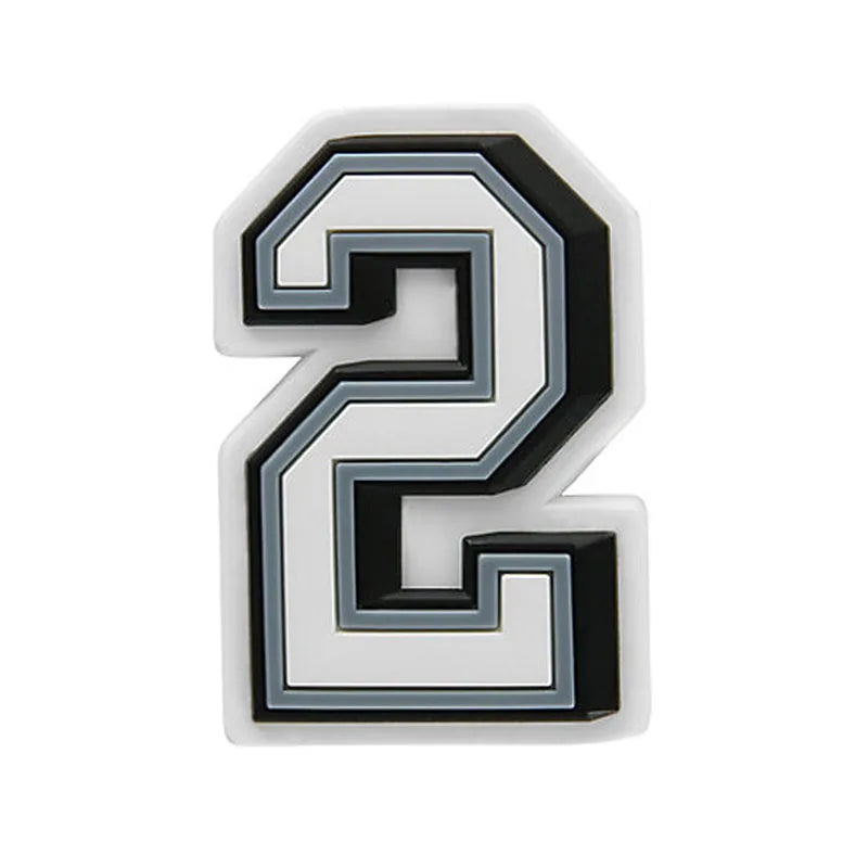 Women Number Shoe Charms Crocs Accessories