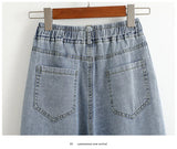 Women Plus Size High Waist Wide Leg Jeans