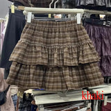 StreetBelt™ – Riveted Mini Skirt (Blue Black High Street Y2K)
