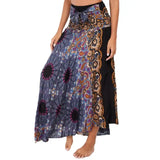 Women Vintage Plaid Button Midi Skirt