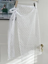 Women Vintage Lace Tulle Bandage Skirt