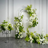 White Green Floral Arrangement Decor