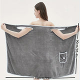 Bath Towel Wearable Wrap