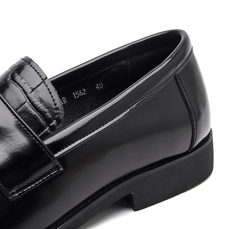 Men’s Black PU Leather Loafers