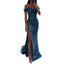 Women's Off Shoulder Sequin Maxi Dress