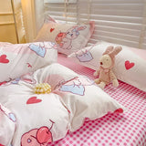 Cartoon Bunny Bedding Set