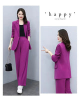 Setique™ – Blazer & Pant Set (2-Piece, Korean Loose Suit for Office & Everyday)