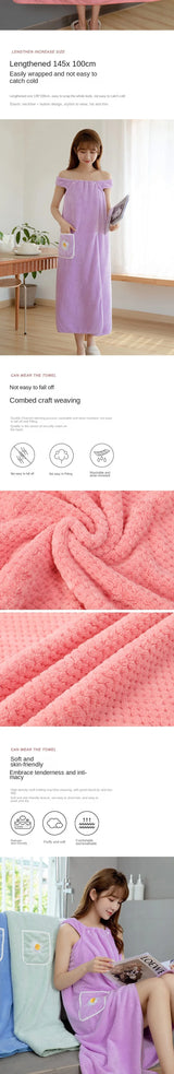 Wearable Bath Towel Wrap
