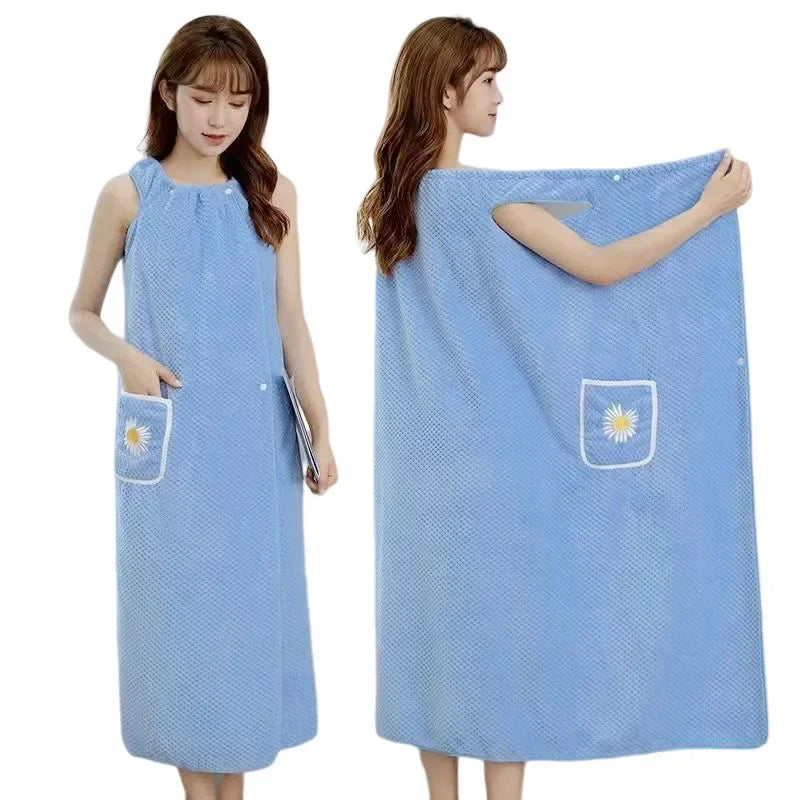 Wearable Bath Towel Wrap