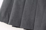 Women's Pleated Belted Skort Shorts