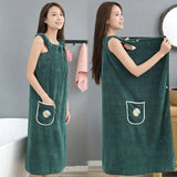 Cotton Wearable Bath Towel Wrap