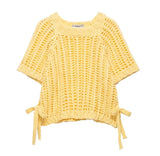 Women's Side Bow Knitted Pullover