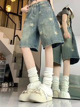 WashedMuse™ – Retro Wide Leg High Waist Denim Pants (Faded, Chic & Casual)