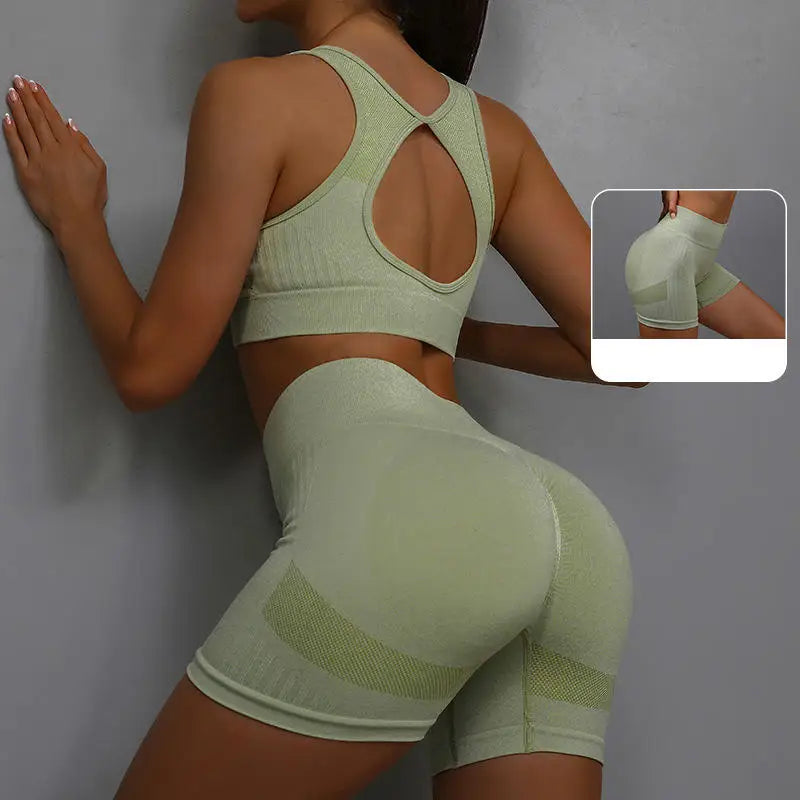 Women Yoga Vest & Shorts Set